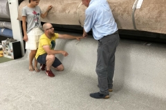 Einkauf Bodenbeläge Teppich-Insel-Holzgerlingen (Baden-Württemberg), 27.07.18