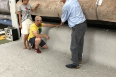 Einkauf Bodenbeläge Teppich-Insel-Holzgerlingen (Baden-Württemberg), 27.07.18