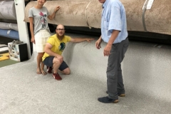 Einkauf Bodenbeläge Teppich-Insel-Holzgerlingen (Baden-Württemberg), 27.07.18