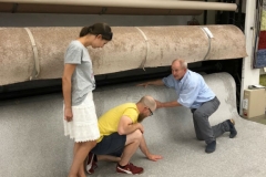 Einkauf Bodenbeläge Teppich-Insel-Holzgerlingen (Baden-Württemberg), 27.07.18