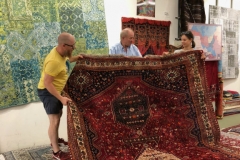 Einkauf Bodenbeläge Teppich-Insel-Holzgerlingen (Baden-Württemberg), 27.07.18