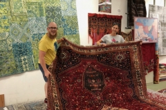 Einkauf Bodenbeläge Teppich-Insel-Holzgerlingen (Baden-Württemberg), 27.07.18