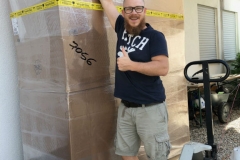 Lieferung unserer Bad- und Sanitärmöbel am 10.08.18