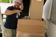 Lieferung unserer Bad- und Sanitärmöbel am 10.08.18