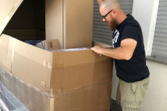 Lieferung unserer Bad- und Sanitärmöbel am 10.08.18