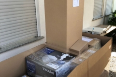 Lieferung unserer Bad- und Sanitärmöbel am 10.08.18