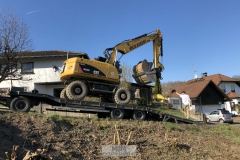 Anlieferung schweres Gerät