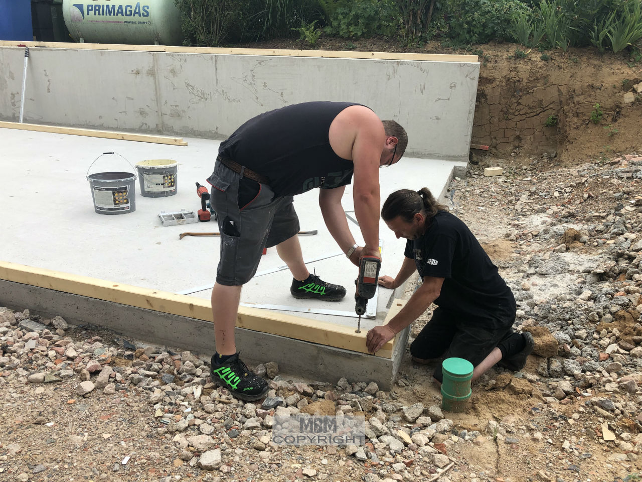 Garage_Aufbau Tag 1_01.07.19