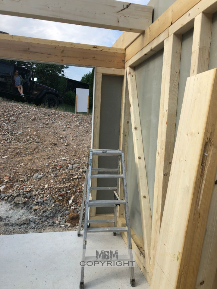 Garage_Aufbau Tag 1_01.07.19