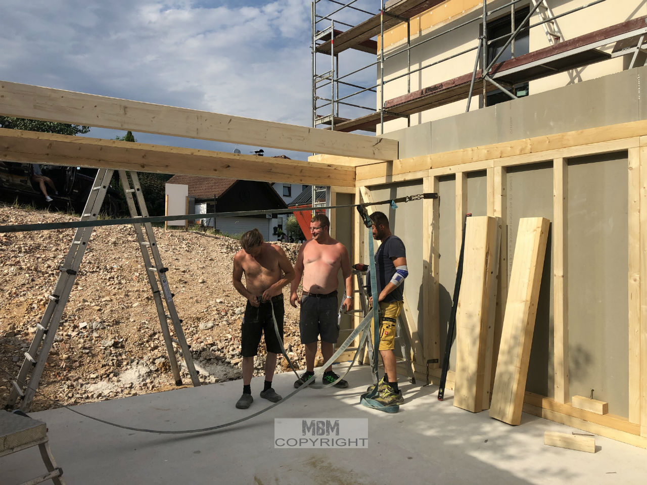 Garage_Aufbau Tag 1_01.07.19