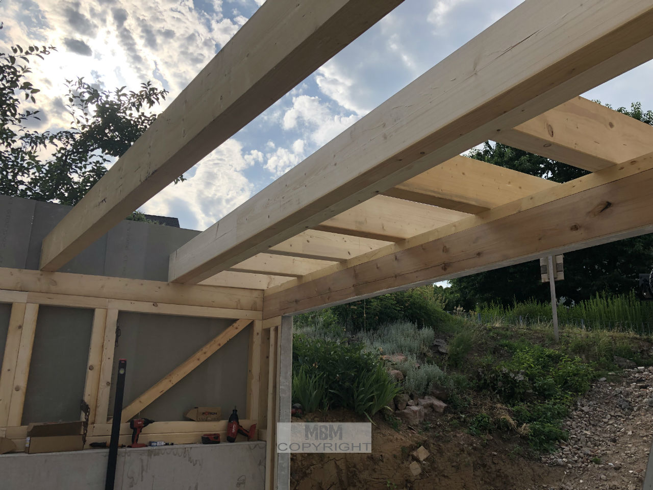Garage_Aufbau Tag 1_01.07.19