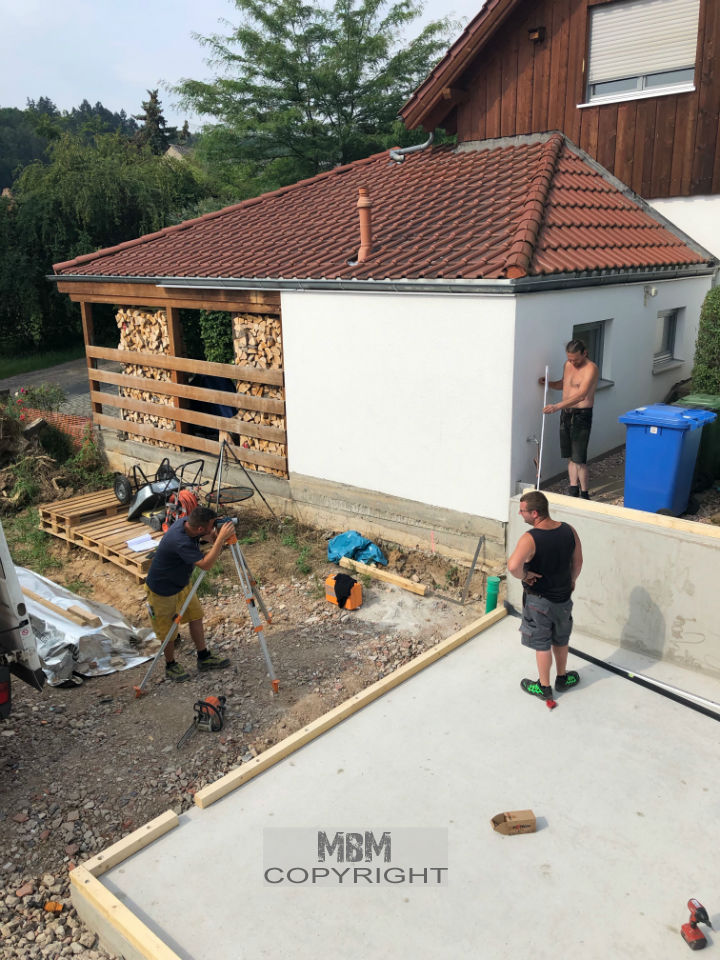 Garage_Aufbau Tag 1_01.07.19