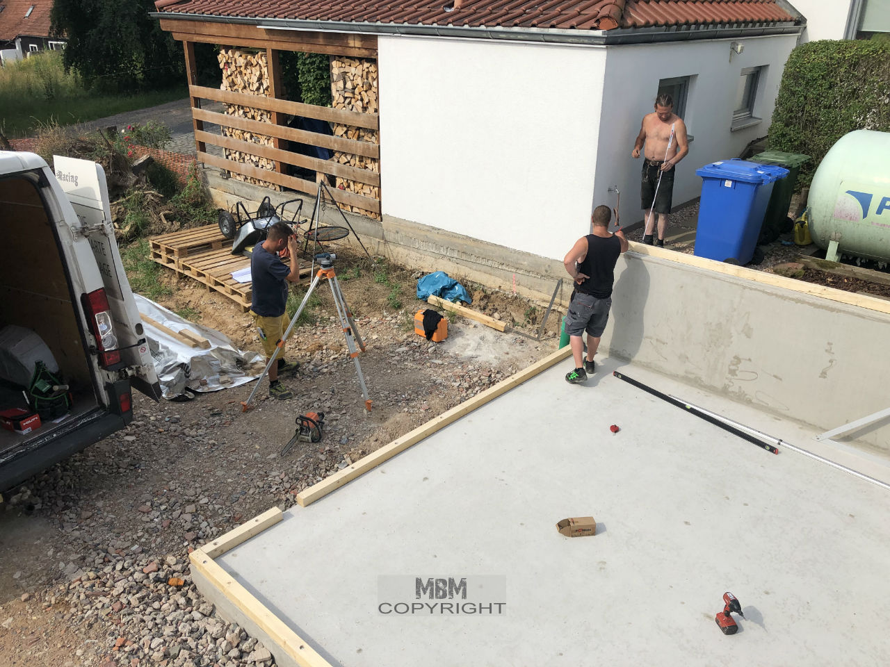 Garage_Aufbau Tag 1_01.07.19