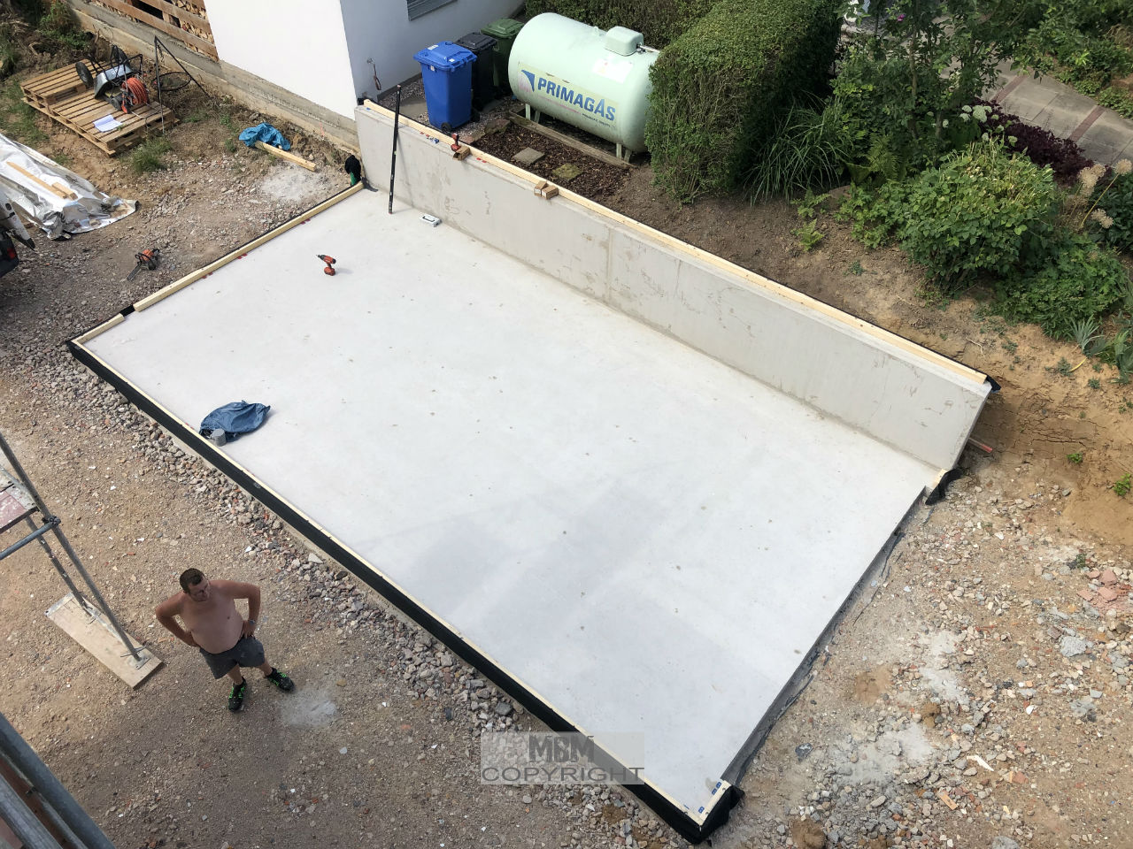 Garage_Aufbau Tag 1_01.07.19