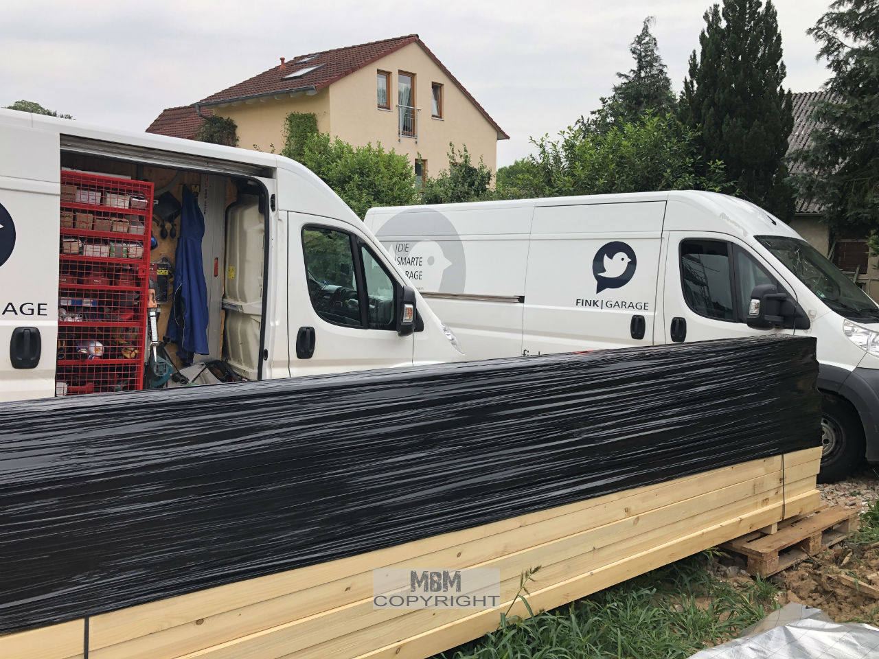Garage_Aufbau Tag 1_01.07.19