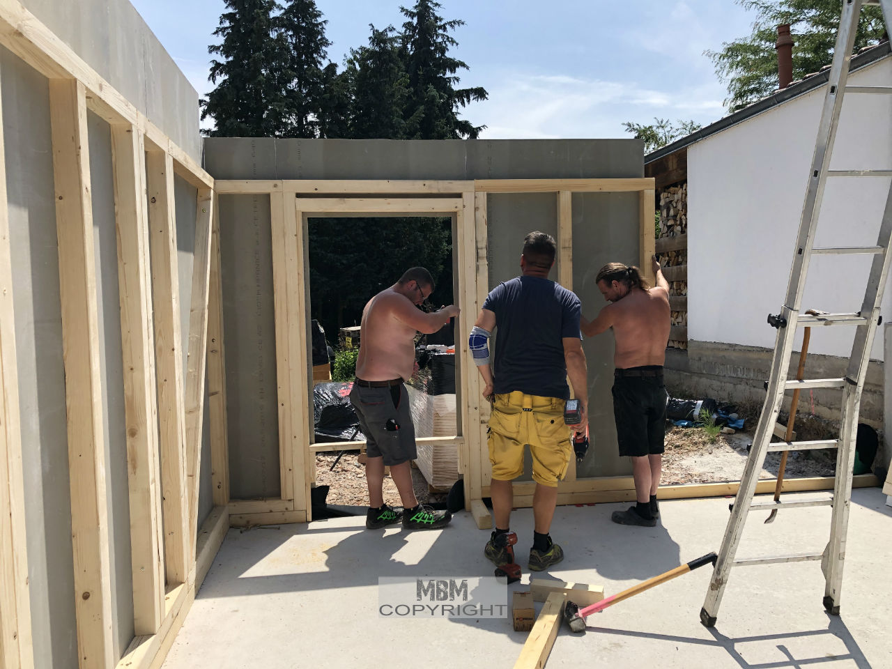 Garage_Aufbau Tag 1_01.07.19