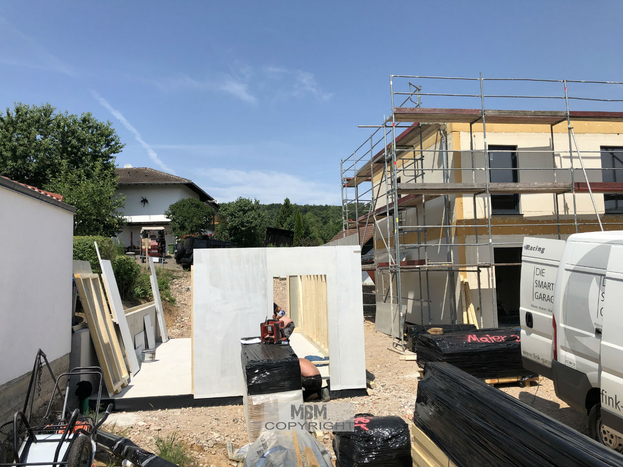 Garage_Aufbau Tag 1_01.07.19