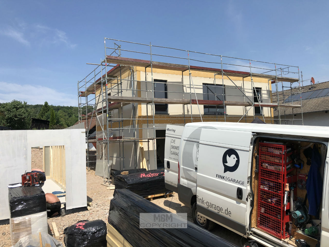 Garage_Aufbau Tag 1_01.07.19