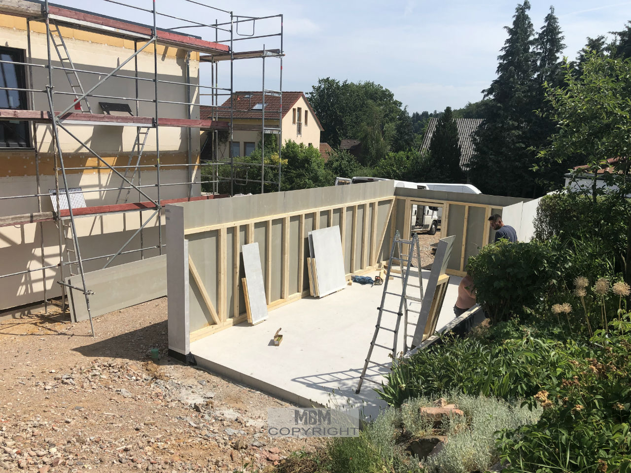 Garage_Aufbau Tag 1_01.07.19