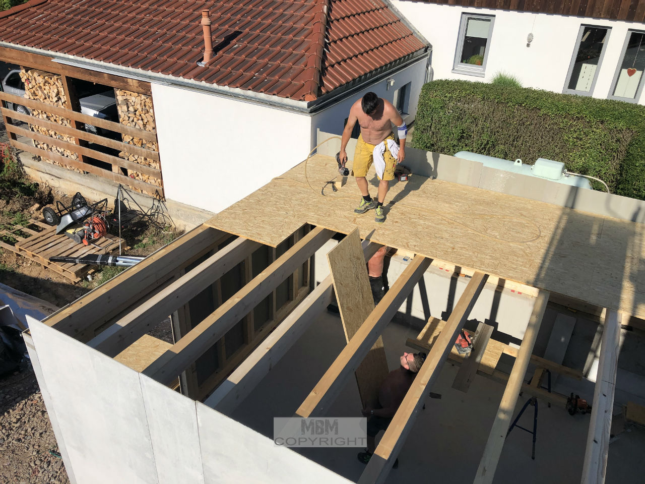 Garage_Aufbau Tag 2_02.07.19