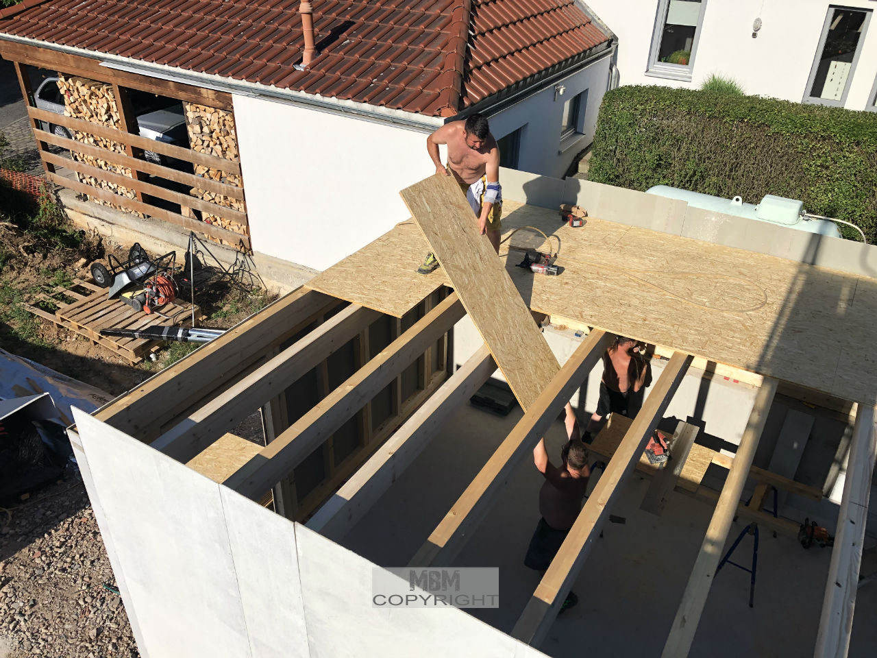 Garage_Aufbau Tag 2_02.07.19