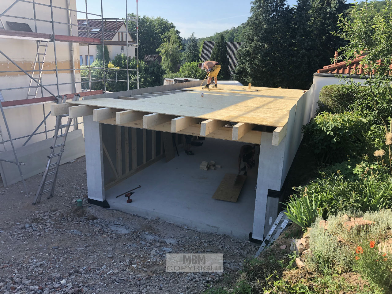 Garage_Aufbau Tag 2_02.07.19