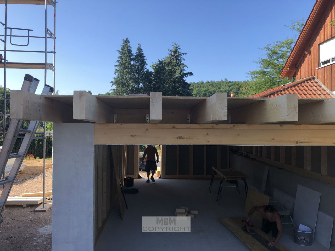 Garage_Aufbau Tag 2_02.07.19