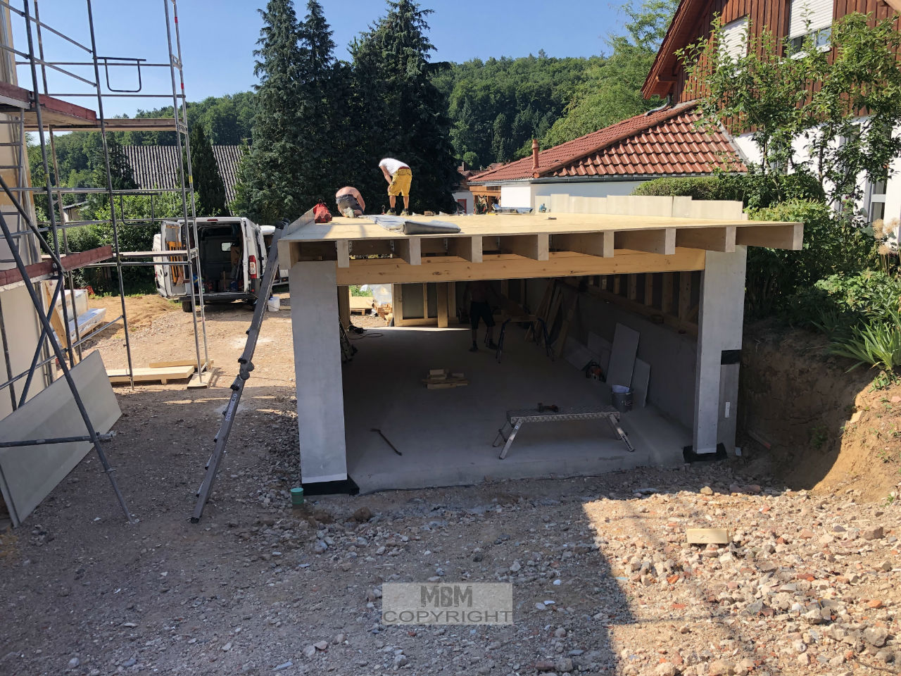 Garage_Aufbau Tag 2_02.07.19
