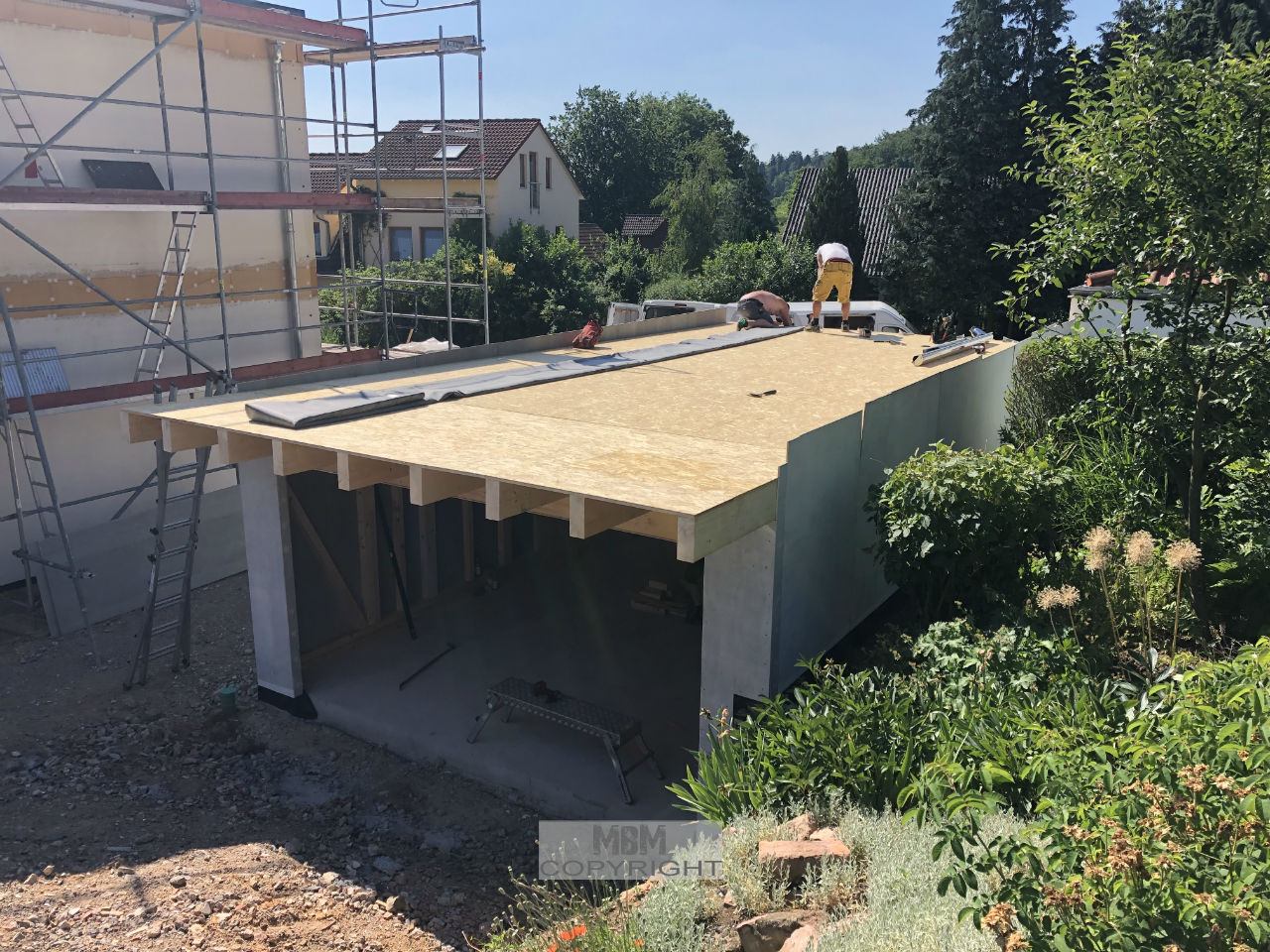 Garage_Aufbau Tag 2_02.07.19