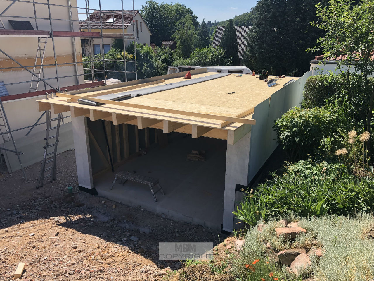 Garage_Aufbau Tag 2_02.07.19