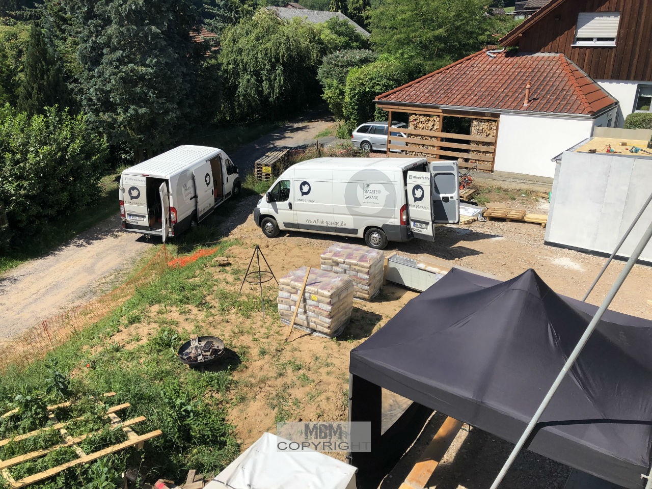 Garage_Aufbau Tag 2_02.07.19
