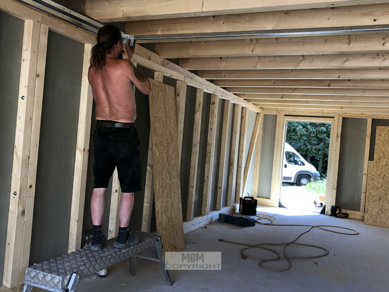 Garage_Aufbau Tag 2_02.07.19