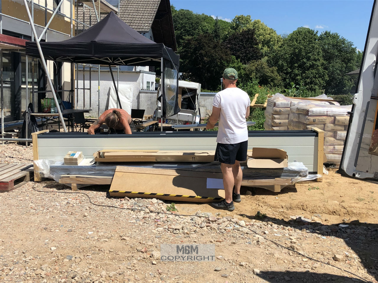 Garage_Aufbau Tag 2_02.07.19