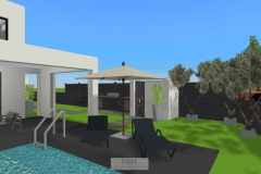 Außenansicht_Süden_mit geplantem Pool