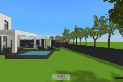 Außenansicht_Süden_mit geplantem Pool