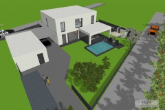 Luftbildansicht von Südwesten