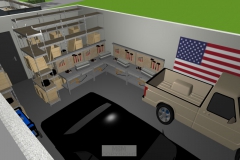 Luftbildansicht Garage