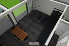 Luftbildansicht Wohnzimmer