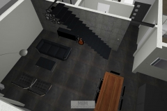 Luftbildansicht Wohnzimmer