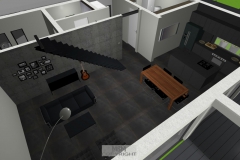 Luftbildansicht Wohnzimmer