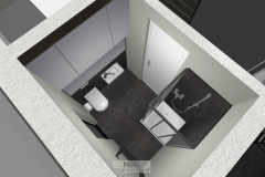 Luftbild vom Gäste-WC